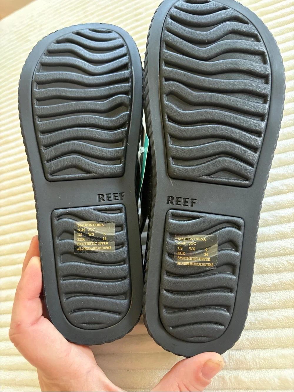 Reef Water Vista Black Textured Women's Sandals - Picture 7 of 8